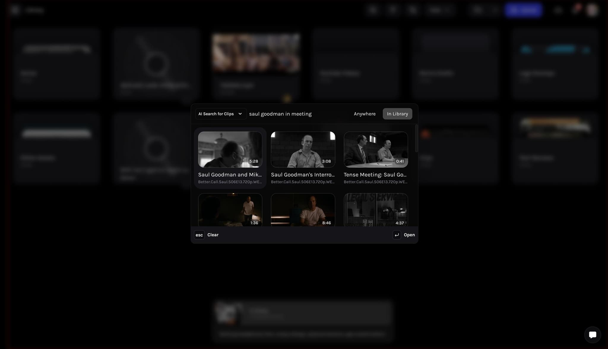 AI based Clip Search